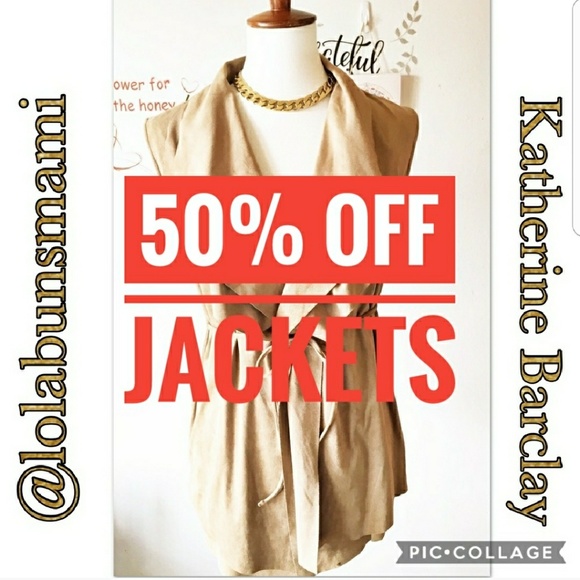 Katherine Barclay Jackets & Blazers - SOLD Katherine Barclay Faux Suede Sleeveless